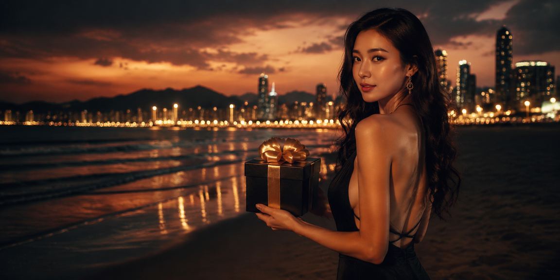 Người dùng tại Đà Nẵng sử dụng điện thoại để đặt cược trực tuyến bên bờ biển