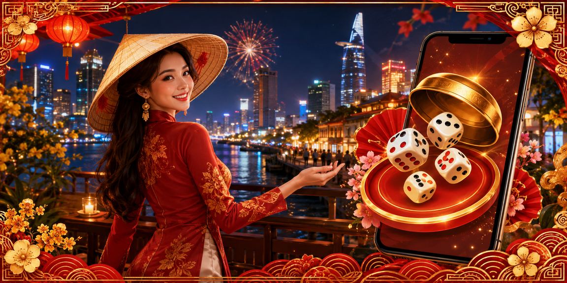 Phụ nữ TP.HCM chơi tài xỉu xúc xắc trong không gian truyền thống