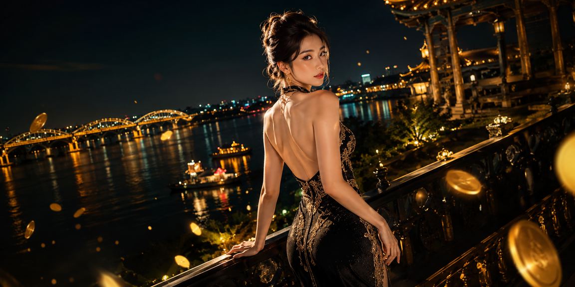 Người chơi tại Huế xem thông tin High Roller và nạp tiền trên bãi biển buổi chiều